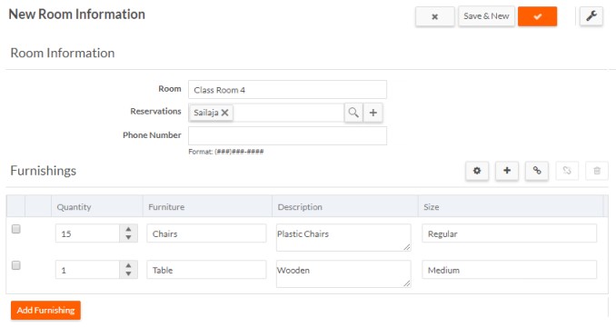 Grid Control on Application Page