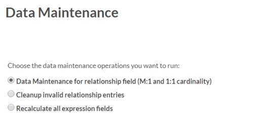 data maintenance