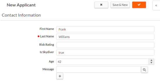 Applicant New Page