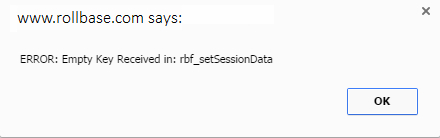 Empty Key Received Message