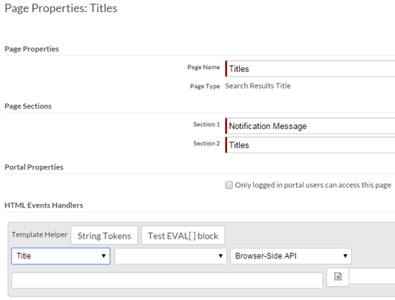 Template Helper for Portal URL