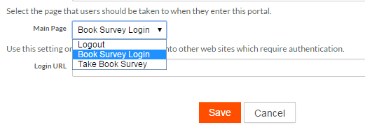 Change Main Portal Page