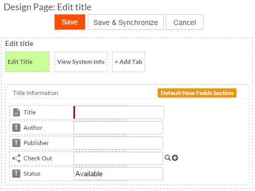 Page Editor with Tabs