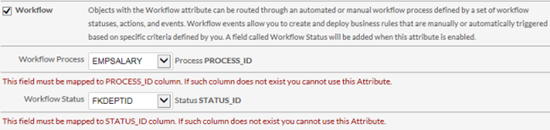 External fields and attributes