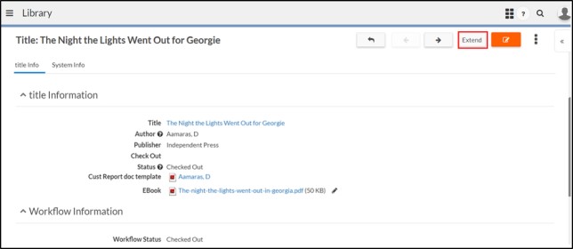 Button on Application Page