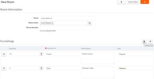 Grid on Application Page