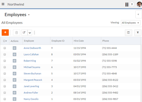 Employee Record Name Field