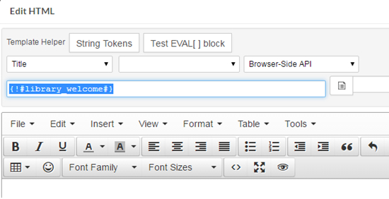 String Token Syntax in Template Helper