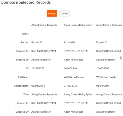 Rollbase - Compare records