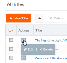 Rollbase - Grid Control menu