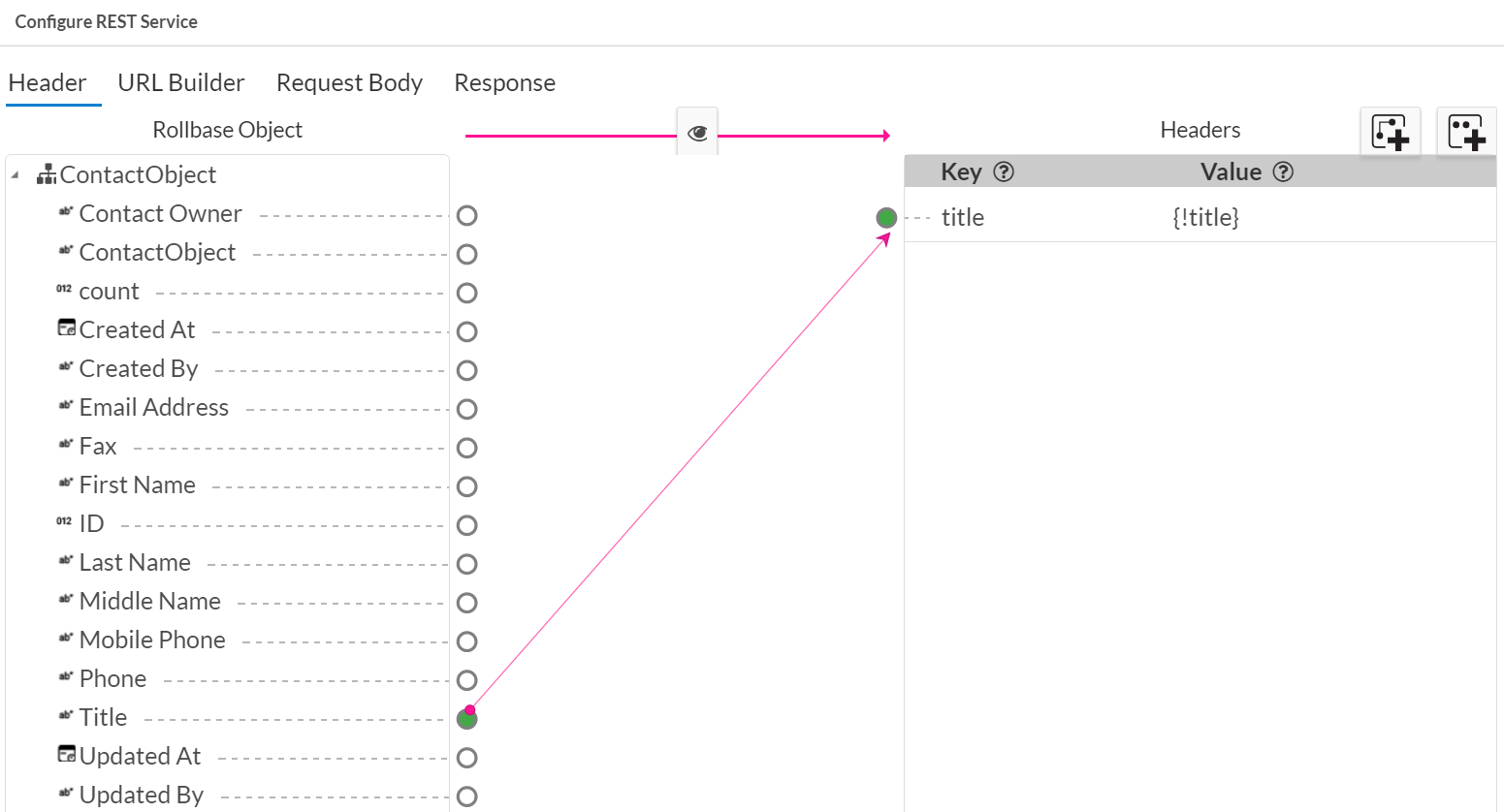 REST Service header