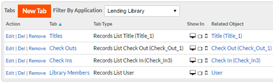 Show In Column for Tabs