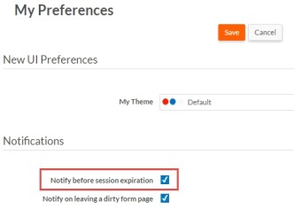 User Notification Preference