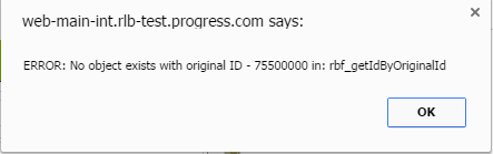No Entity for Original ID
