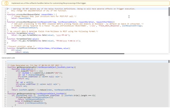 REST Service generated code