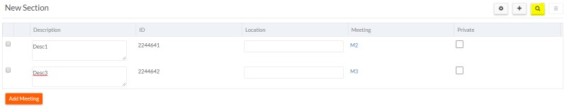 Configure Grid on Application Page